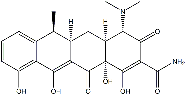 (6S)-6-Deoxytetracycline 结构式