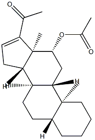 12β-Acetyloxy-5α-pregn-16-en-20-one 结构式