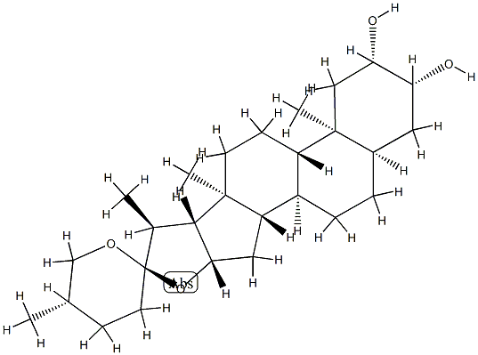 马尔可皂苷元, 562-35-6, 结构式