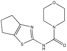 4-Morpholinecarboxamide,N-(5,6-dihydro-4H-cyclopentathiazol-2-yl)-(9CI) 结构式