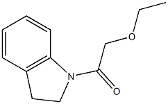1H-Indole,1-(ethoxyacetyl)-2,3-dihydro-(9CI) 结构式