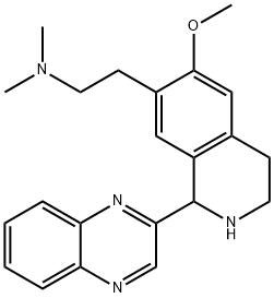 7-Isoquinolineethanamine,1,2,3,4-tetrahydro-6-methoxy-N,N-dimethyl-1-(2-quinoxalinyl)-(9CI) 结构式