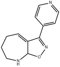 5H-Isoxazolo[5,4-b]azepine,6,7,8,8a-tetrahydro-3-(4-pyridinyl)-(9CI) 结构式