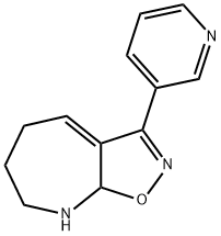5H-Isoxazolo[5,4-b]azepine,6,7,8,8a-tetrahydro-3-(3-pyridinyl)-(9CI) 结构式