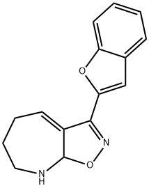 5H-Isoxazolo[5,4-b]azepine,3-(2-benzofuranyl)-6,7,8,8a-tetrahydro-(9CI) 结构式