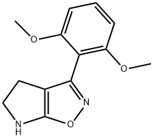 4H-Pyrrolo[3,2-d]isoxazole,3-(2,6-dimethoxyphenyl)-5,6-dihydro-(9CI) 结构式