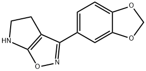 4H-Pyrrolo[3,2-d]isoxazole,3-(1,3-benzodioxol-5-yl)-5,6-dihydro-(9CI) 结构式