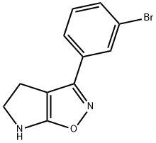 4H-Pyrrolo[3,2-d]isoxazole,3-(3-bromophenyl)-5,6-dihydro-(9CI) 结构式