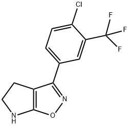 4H-Pyrrolo[3,2-d]isoxazole,3-[4-chloro-3-(trifluoromethyl)phenyl]-5,6-dihydro-(9CI) 结构式