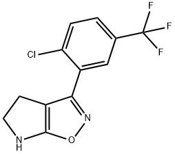 4H-Pyrrolo[3,2-d]isoxazole,3-[2-chloro-5-(trifluoromethyl)phenyl]-5,6-dihydro-(9CI) 结构式