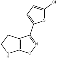 4H-Pyrrolo[3,2-d]isoxazole,3-(5-chloro-2-thienyl)-5,6-dihydro-(9CI) 结构式