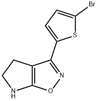 4H-Pyrrolo[3,2-d]isoxazole,3-(5-bromo-2-thienyl)-5,6-dihydro-(9CI) 结构式