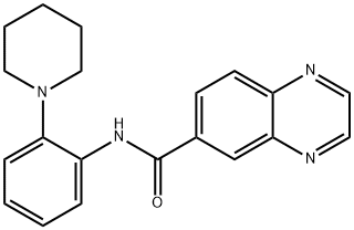 6-Quinoxalinecarboxamide,N-[2-(1-piperidinyl)phenyl]-(9CI) 结构式