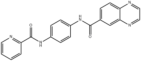 6-Quinoxalinecarboxamide,N-[4-[(2-pyridinylcarbonyl)amino]phenyl]-(9CI) 结构式