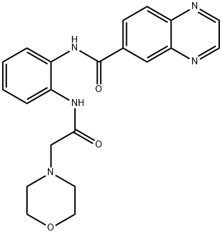 6-Quinoxalinecarboxamide,N-[2-[(4-morpholinylacetyl)amino]phenyl]-(9CI) 结构式