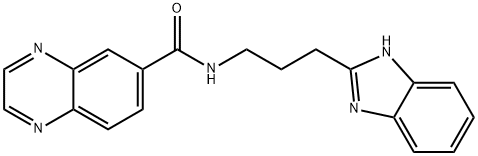 6-Quinoxalinecarboxamide,N-[3-(1H-benzimidazol-2-yl)propyl]-(9CI) 结构式