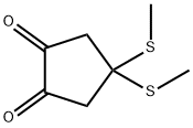 1,2-Cyclopentanedione,4,4-bis(methylthio)-(9CI) 结构式