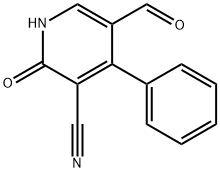 3-Pyridinecarbonitrile,5-formyl-1,2-dihydro-2-oxo-4-phenyl-(9CI) 结构式