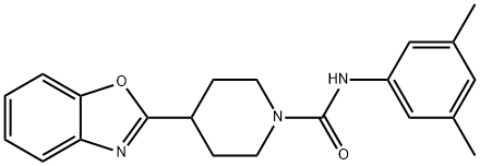 1-Piperidinecarboxamide,4-(2-benzoxazolyl)-N-(3,5-dimethylphenyl)-(9CI) 结构式