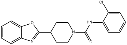 1-Piperidinecarboxamide,4-(2-benzoxazolyl)-N-(2-chlorophenyl)-(9CI) 结构式