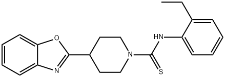 1-Piperidinecarbothioamide,4-(2-benzoxazolyl)-N-(2-ethylphenyl)-(9CI) 结构式