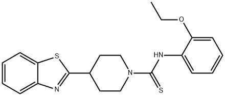 1-Piperidinecarbothioamide,4-(2-benzothiazolyl)-N-(2-ethoxyphenyl)-(9CI) 结构式