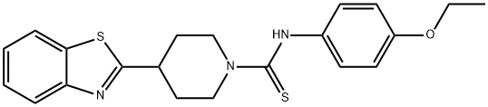 1-Piperidinecarbothioamide,4-(2-benzothiazolyl)-N-(4-ethoxyphenyl)-(9CI) 结构式