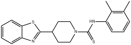 1-Piperidinecarbothioamide,4-(2-benzothiazolyl)-N-(2,3-dimethylphenyl)-(9CI) 结构式