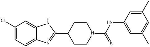 1-Piperidinecarbothioamide,4-(5-chloro-1H-benzimidazol-2-yl)-N-(3,5-dimethylphenyl)-(9CI) 结构式