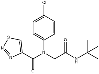 1,2,3-Thiadiazole-4-carboxamide,N-(4-chlorophenyl)-N-[2-[(1,1-dimethylethyl)amino]-2-oxoethyl]-(9CI) 结构式