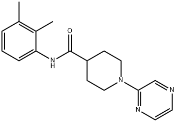 4-Piperidinecarboxamide,N-(2,3-dimethylphenyl)-1-pyrazinyl-(9CI) 结构式