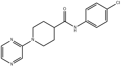 4-Piperidinecarboxamide,N-(4-chlorophenyl)-1-pyrazinyl-(9CI) 结构式