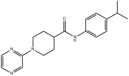 4-Piperidinecarboxamide,N-[4-(1-methylethyl)phenyl]-1-pyrazinyl-(9CI) 结构式