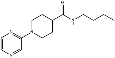 4-Piperidinecarboxamide,N-butyl-1-pyrazinyl-(9CI) 结构式