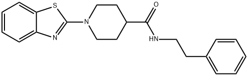 4-Piperidinecarboxamide,1-(2-benzothiazolyl)-N-(2-phenylethyl)-(9CI) 结构式