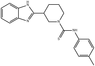 1-Piperidinecarbothioamide,3-(1H-benzimidazol-2-yl)-N-(4-methylphenyl)-(9CI) 结构式