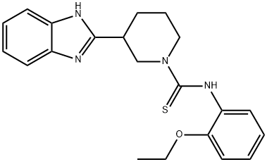 1-Piperidinecarbothioamide,3-(1H-benzimidazol-2-yl)-N-(2-ethoxyphenyl)-(9CI) 结构式