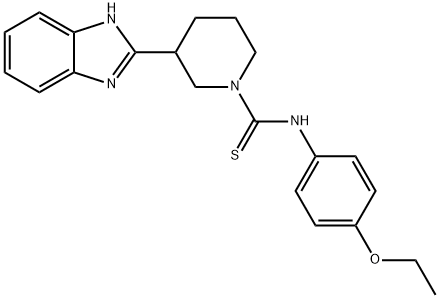 1-Piperidinecarbothioamide,3-(1H-benzimidazol-2-yl)-N-(4-ethoxyphenyl)-(9CI) 结构式