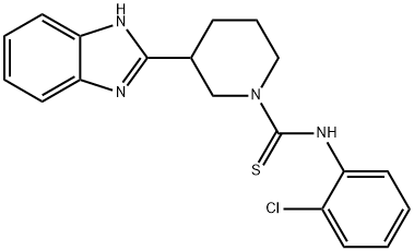 1-Piperidinecarbothioamide,3-(1H-benzimidazol-2-yl)-N-(2-chlorophenyl)-(9CI) 结构式