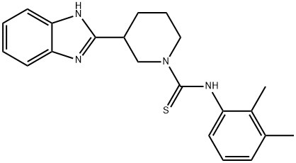 1-Piperidinecarbothioamide,3-(1H-benzimidazol-2-yl)-N-(2,3-dimethylphenyl)-(9CI) 结构式
