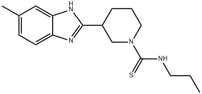 1-Piperidinecarbothioamide,3-(5-methyl-1H-benzimidazol-2-yl)-N-propyl-(9CI) 结构式