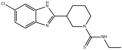 1-Piperidinecarbothioamide,3-(5-chloro-1H-benzimidazol-2-yl)-N-ethyl-(9CI) 结构式