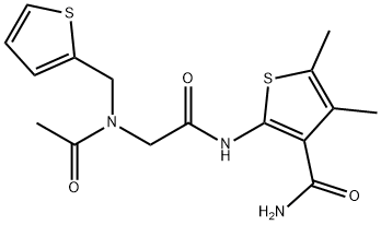 3-Thiophenecarboxamide,2-[[[acetyl(2-thienylmethyl)amino]acetyl]amino]-4,5-dimethyl-(9CI) 结构式