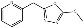 Pyridine,2-[[5-(methylthio)-1,3,4-oxadiazol-2-yl]methyl]-(9CI) 结构式
