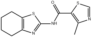 5-Thiazolecarboxamide,4-methyl-N-(4,5,6,7-tetrahydro-2-benzothiazolyl)-(9CI) 结构式