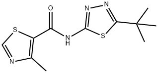 5-Thiazolecarboxamide,N-[5-(1,1-dimethylethyl)-1,3,4-thiadiazol-2-yl]-4-methyl-(9CI) 结构式