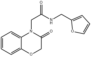4H-1,4-Benzoxazine-4-acetamide,N-(2-furanylmethyl)-2,3-dihydro-3-oxo-(9CI) 结构式