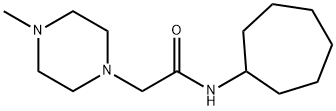 1-Piperazineacetamide,N-cycloheptyl-4-methyl-(9CI) 结构式