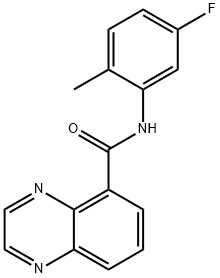 5-Quinoxalinecarboxamide,N-(5-fluoro-2-methylphenyl)-(9CI) 结构式