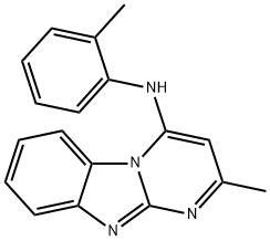 Pyrimido[1,2-a]benzimidazol-4-amine, 2-methyl-N-(2-methylphenyl)- (9CI) 结构式
